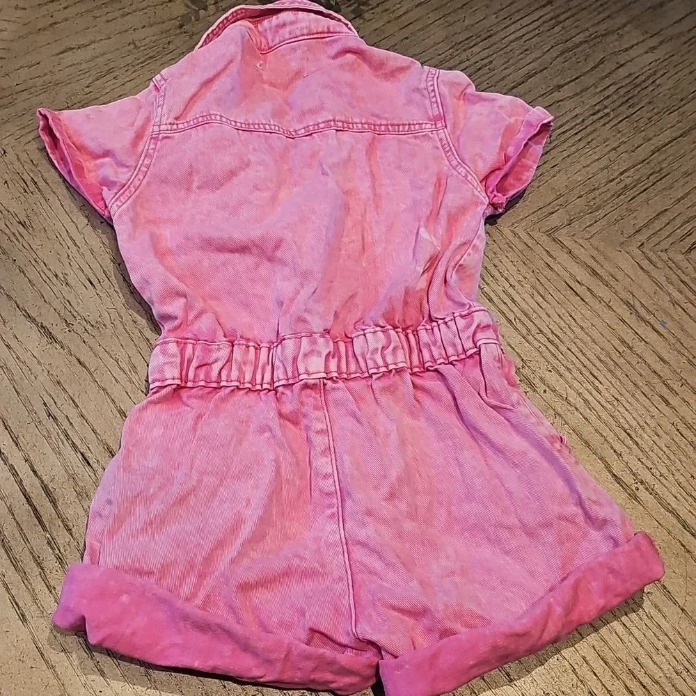 Steve Madden Denim Pink Kids Romper Size 7
